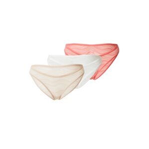 Calvin Klein Underwear Nohavičky  béžová / červená / biela