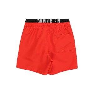 Calvin Klein Swimwear Plavecké šortky 'Intense Power'  krvavo červená / čierna / biela