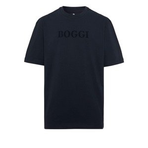 Boggi Milano Tričko  námornícka modrá / čierna