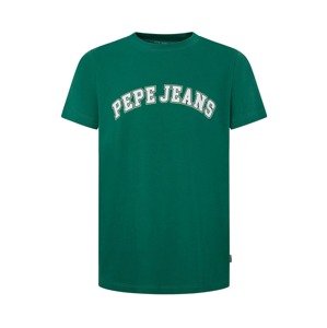 Pepe Jeans Tričko 'CLEMENT'  zelená / biela