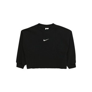 Nike Sportswear Mikina 'DANCE'  čierna / biela