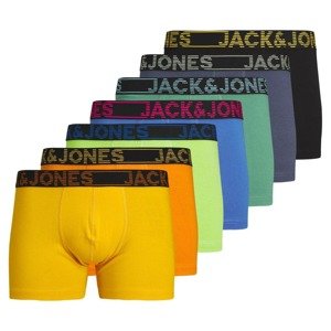 JACK & JONES Boxerky 'BILL'  modrá / žltá / oranžová / čierna