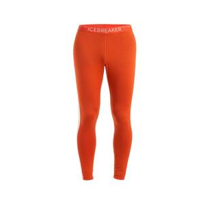 ICEBREAKER Športové nohavice 'M 200 Oasis'  oranžovo červená / biela