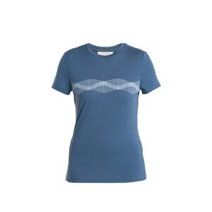 ICEBREAKER Funkčné tričko 'Tech Lite III'  modrosivá / prírodná biela