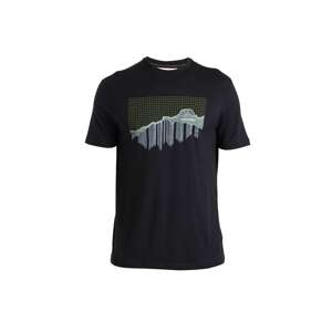 ICEBREAKER Funkčné tričko 'Tech Lite III'  sivá / zelená / čierna