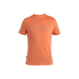 ICEBREAKER Funkčné tričko 'Cool-Lite Sphere III'  oranžová / čierna / šedobiela