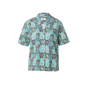 Brava Fabrics Blúzka 'Spring Aloha'  béžová / svetlomodrá / tmavozelená / tmavofialová