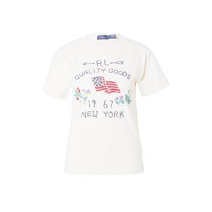 Polo Ralph Lauren Tričko 'QLTY'  krémová / jedľová / fialová / tmavočervená