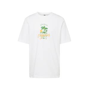 ADIDAS ORIGINALS Tričko 'Leisure League'  zelená / oranžová / biela