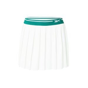 Reebok Športová sukňa 'CL Q2 CS'  smaragdová / biela