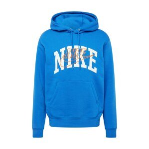 Nike Sportswear Mikina 'CLUB'  nebesky modrá / oranžová / biela