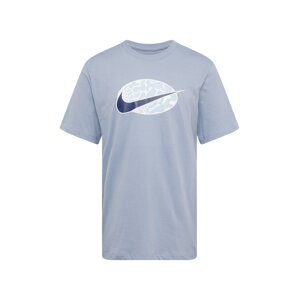 Nike Sportswear Tričko 'SWOOSH'  námornícka modrá / dymovo modrá / svetlomodrá / biela