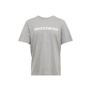 SKECHERS Funkčné tričko  tmavomodrá / sivá melírovaná / červená / biela