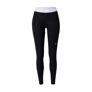 NIKE Športové nohavice 'Nike Pro'  pastelovo fialová / čierna / biela