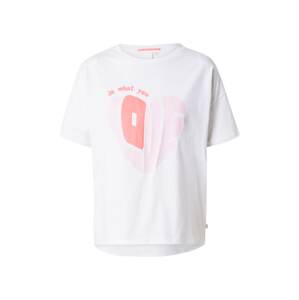 QS Tričko  ružová / ružová / biela