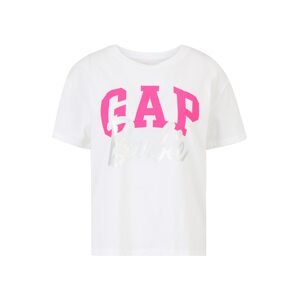 Gap Petite Tričko 'MATT'  ružová / strieborná / biela