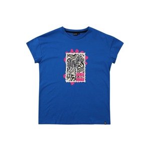 Cars Jeans Tričko 'JUNE'  kráľovská modrá / ružová / čierna / šedobiela
