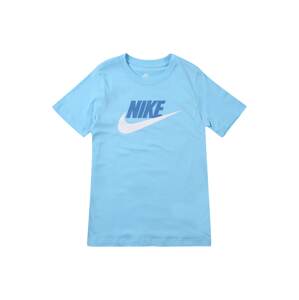 Nike Sportswear Tričko  modrá / vodová / biela