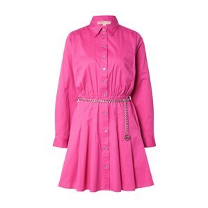 MICHAEL Michael Kors Košeľové šaty  ružová / strieborná