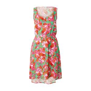 ONLY Letné šaty 'NOVA'  zelená / oranžová / pitaya / biela