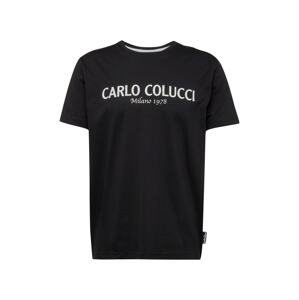 Carlo Colucci Tričko 'Di Comun'  čierna / biela