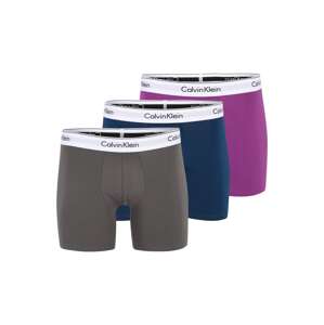 Calvin Klein Underwear Boxerky  námornícka modrá / grafitová / fialová / biela