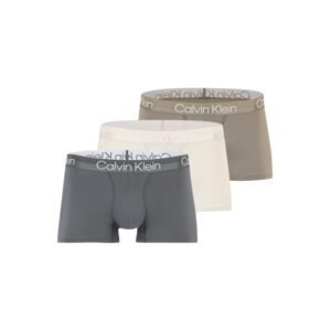 Calvin Klein Underwear Boxerky  sivá / tmavošedá / šedobiela / prírodná biela