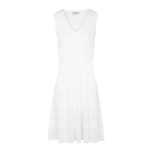 Morgan Pletené šaty  biela