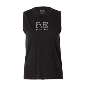 P.E Nation Funkčné tričko  čierna / biela