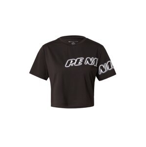 P.E Nation Funkčné tričko 'Tiebreak Air'  čierna / biela