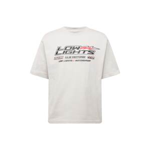 Low Lights Studios Tričko 'Motors'  svetlosivá / červená / čierna