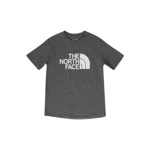 THE NORTH FACE Funkčné tričko  sivá melírovaná / biela