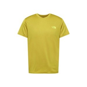 THE NORTH FACE Funkčné tričko 'REAXION'  žltá / trstinová / biela