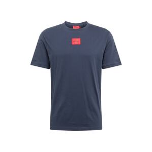 HUGO Tričko 'Diragolino212'  námornícka modrá / červená