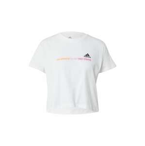 ADIDAS PERFORMANCE Funkčné tričko  fialová / oranžová / čierna / biela