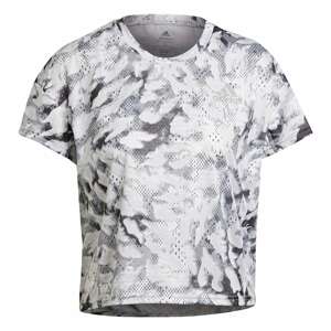 ADIDAS PERFORMANCE Funkčné tričko  sivá / svetlosivá / biela
