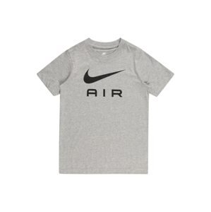 Nike Sportswear Tričko 'AIR FA22'  sivá melírovaná / čierna