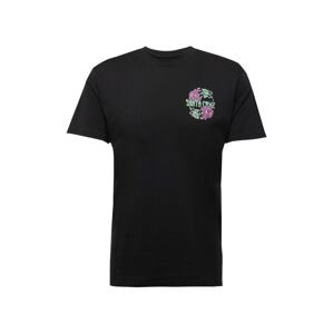 Santa Cruz Tričko 'DRESSEN ROSE'  svetložltá / svetlozelená / ružová / čierna