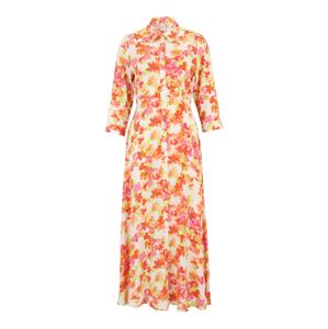 Y.A.S Petite Košeľové šaty 'YASSAVANNA'  svetlozelená / svetloružová / oranžovo červená / prírodná biela