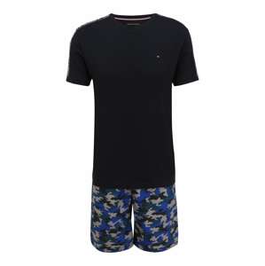 Tommy Hilfiger Underwear Krátke pyžamo  kráľovská modrá / tmavomodrá / petrolejová / čierna / vaječná škrupina