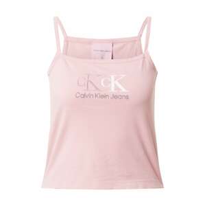 Calvin Klein Jeans Top  ružová / čierna / biela