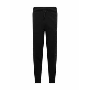 ADIDAS SPORTSWEAR Športové nohavice 'Essentials Fleece Tapered Elastic Cuff 3-Stripes'  čierna / biela