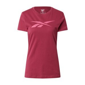 Reebok Sport Funkčné tričko  ružová / bordová