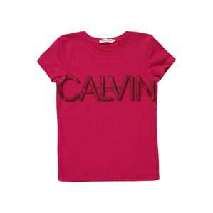 Calvin Klein Jeans Tričko  oranžová / pitaya / čierna