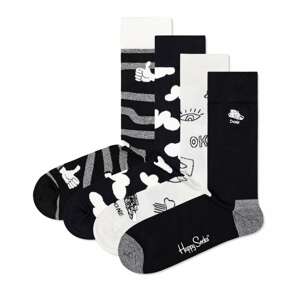 Happy Socks Ponožky  sivá melírovaná / čierna / biela