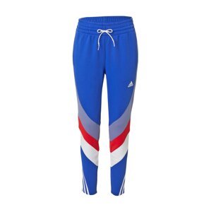 ADIDAS PERFORMANCE Športové nohavice  modrá / modrosivá / červená / biela