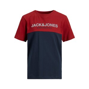 Jack & Jones Junior Tričko  tmavomodrá / tmavočervená