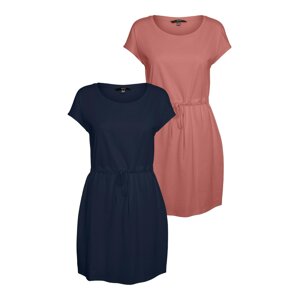 Vero Moda Tall Šaty 'April'  námornícka modrá / rosé