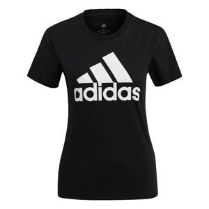 ADIDAS SPORTSWEAR Funkčné tričko 'Essentials Logo'  čierna / biela