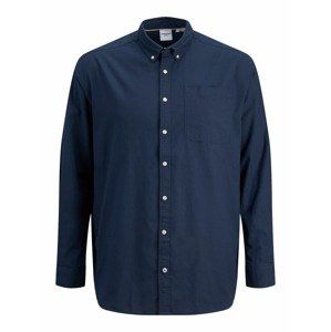 Jack & Jones Plus Košeľa 'Oxford'  námornícka modrá